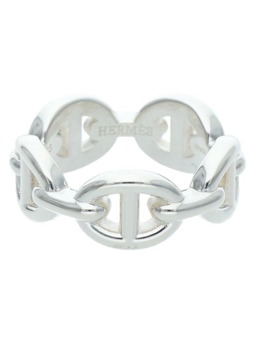 Hermes Chaine D'ancre Enchainee PM Silver Ring
